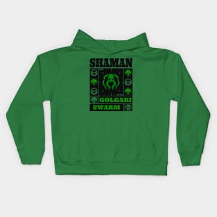 Golgari Swarm | SHAMAN | MTG Ravnica Guild Green & Black Design Kids Hoodie